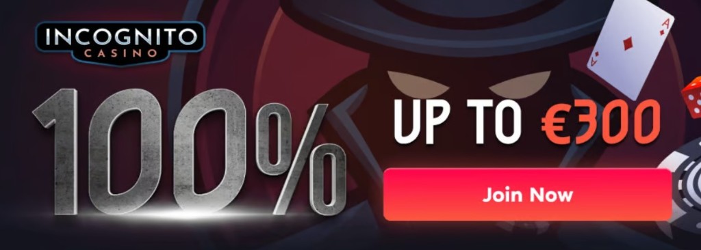 Incognito Casino کا کیسینو بینر
